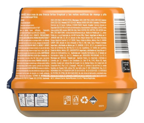 Aromatizante De Cubo Glade Hawaiian Breeze Contenido 180gr
