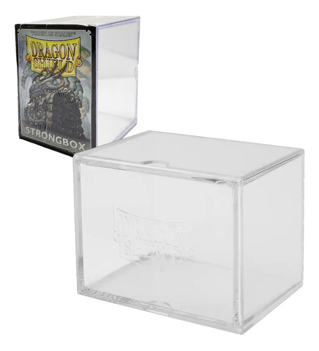 Dragon Shield Caja Acrilica 100 Carta Strongbox Transparente