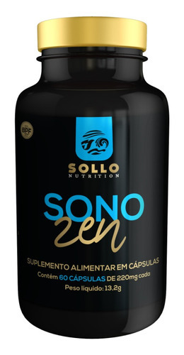 Sono Zen 60 cápsulas (ayuda a dormir, mejora la hormona del bienestar) Sabor sin sabor