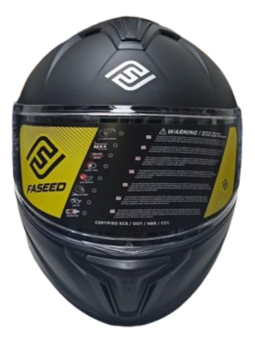 Casco Faseed Modular D/visor Seren Solid Negro Mate T M