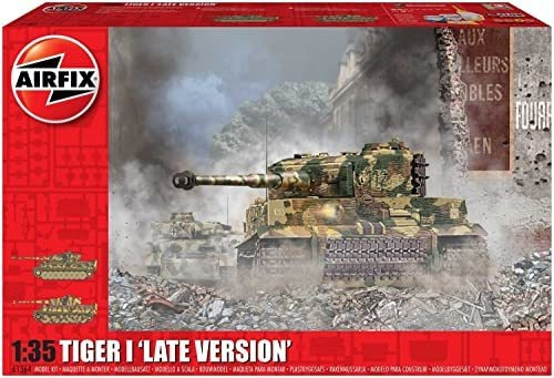 Airfix Wwii Tiger-1 Versión Tardía 1:35 Kit De Modelo De Plá