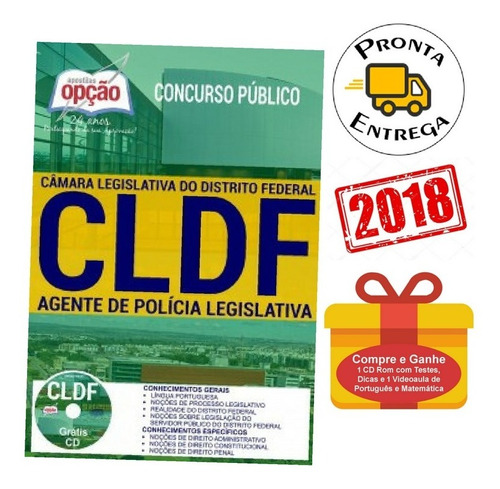 Apostila Concurso Cldf 2018 - Agente Polícia (completa)