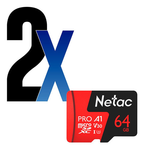 Cartão Memória Microsd 64gb Extreme Pro Netac 2un