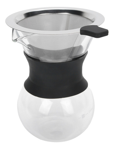 Cafetera, Filtro Reutilizable De Vidrio Y Acero Inoxidable,