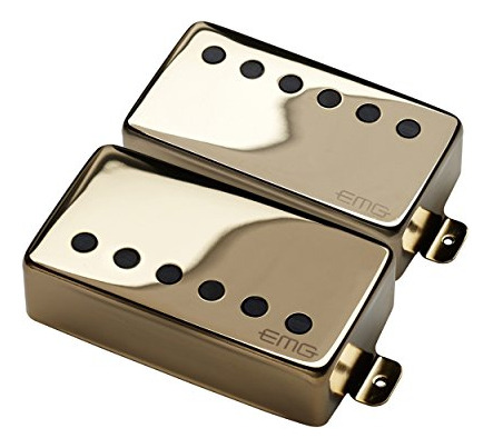 Set De Pastillas Humbucker Emg 57/66 Para Guitarra, Oro