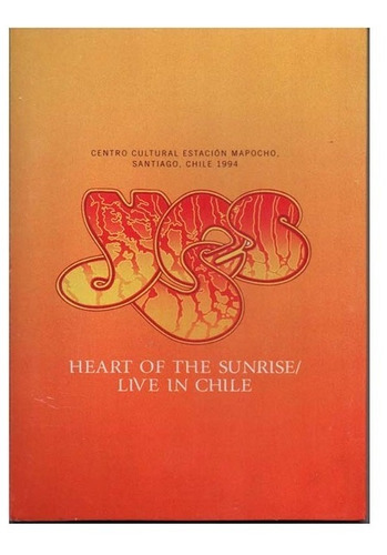 Yes Heart Of The Sunrise Live In Chile 1994 Dvd