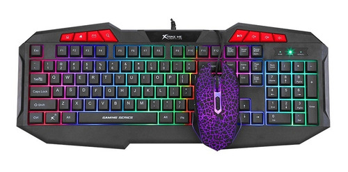 Imagen 4 de 4 de Combo Teclado Y Mouse Gamer Retroiluminado Xtrike Me Mk-503
