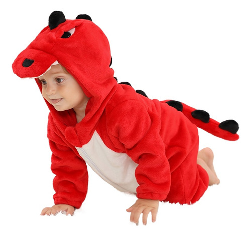 Pijama Unisex Kigurumi Para Bebé Con Forma De Dinosaurio