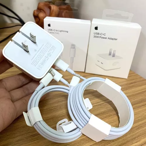 Cargador de Pared con Puerto Doble USB-C de 35W – Mac Center Colombia