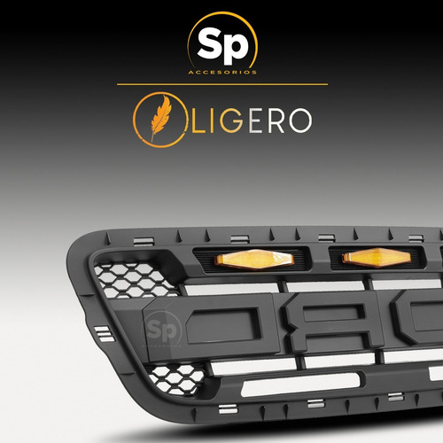 Imagen 6 de 7 de Parrilla Ford Ranger Tipo Raptor 2001 2002 2003 Leds Ambar