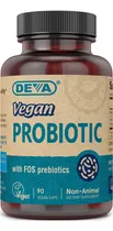 Comprar Suplemento probiótico vegano Deva de 2 mil millones de CFU con prebiótico