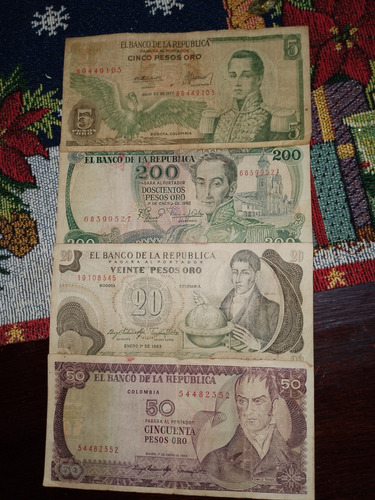 Billetes Colombianos De Colección 