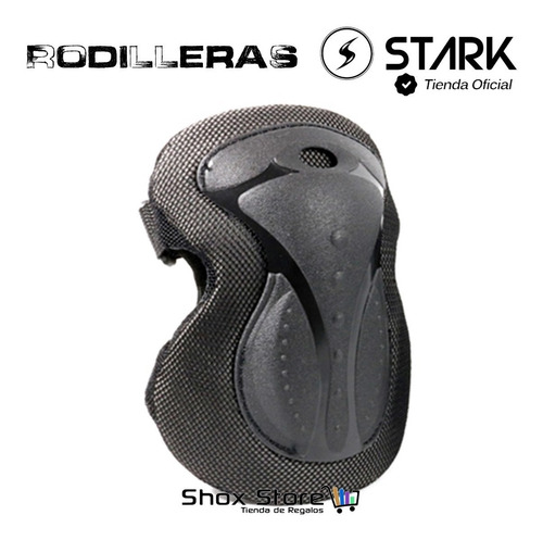 Imagen 3 de 8 de Kit Protecciones Profesional Adulto Roller Skate Stark Black