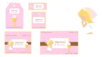 Comprar Kit Imprimible Candy Bar Comunion Nena  100% Editable