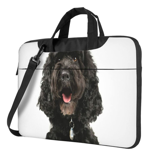 Maletin Hombro Para Laptop Color Negro Cockapoo Messenger