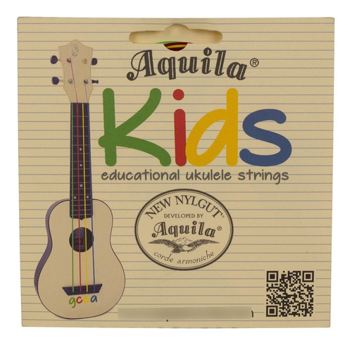 Aquila New Nylgut  Cuerdas Para Ukelele Soprano Aq-138 Kids 