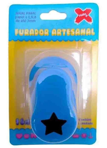 Furador Artesanal Furar Papel E.v.a Decorativo Estrela 16mm