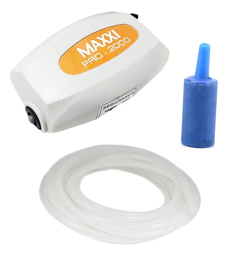 Compressor De Ar Para Aquários Maxxi Pró-2000 Kit Completo