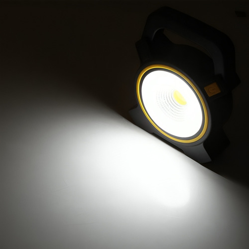Lanterna Recarregável Solar Cob Refletor De Mão 4 Luzes Led