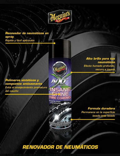 Pack Renovador De Neumáticos Y Chapoo  Meguiars