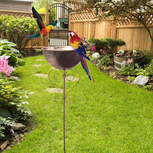 Wv Alimentador De Aves Baño De Aves Adornando Tazón Para