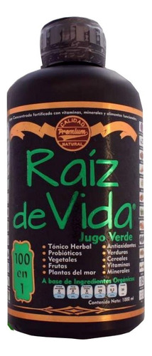 Raiz De Vida Jugo Verde Organico 1 Lt 100 En 1 Ultradvance Sabor Sin Sabor