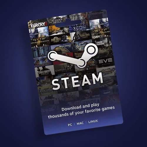 Tarjeta Digital De Regalo Steam - 10 Eur - Union Europea