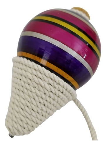200 Trompos Madera Con Cuerda Juguete Marca Erilio Artesanal