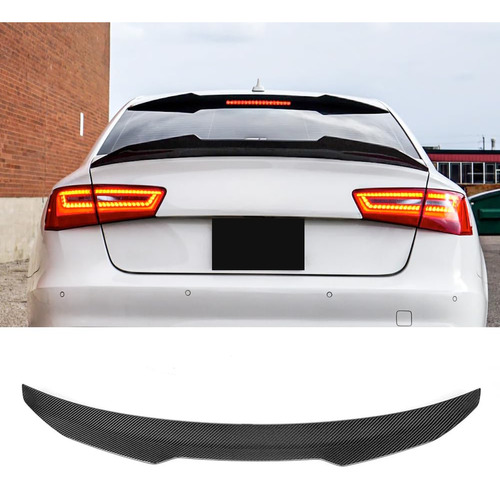 Para Sline Sedan Trasero Tronco Spoiler Wing Lip Fibra