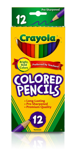 Lapices De Colores Crayola Largo X12         