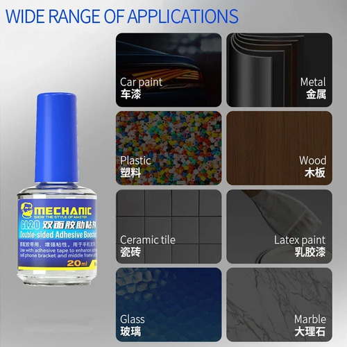 Liquido Para Reforzar La Cinta Doble Cara 20ml Mechanic Gl20
