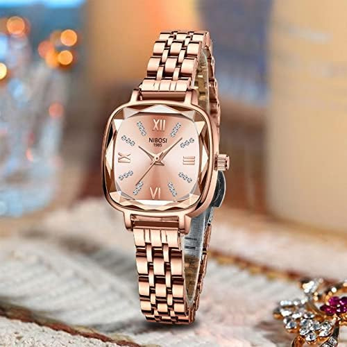 Nibosi Relojes Para Mujer Reloj Analógico Cuadrado Con Esfer
