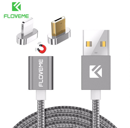 Cable Usb Cargador Iman Ficha Ios (apple) Y Android