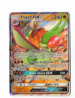 Pokemon Flygon Gx Sol E Lua Eclipse Cósmico Frete Incluso