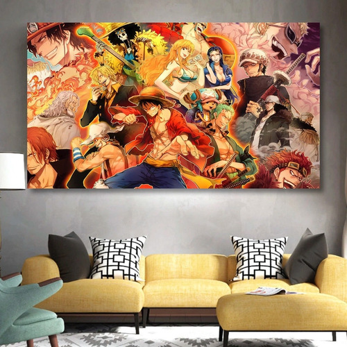 Canvas | Mega Cuadro Decorativo | One Piece Anime | 90x60