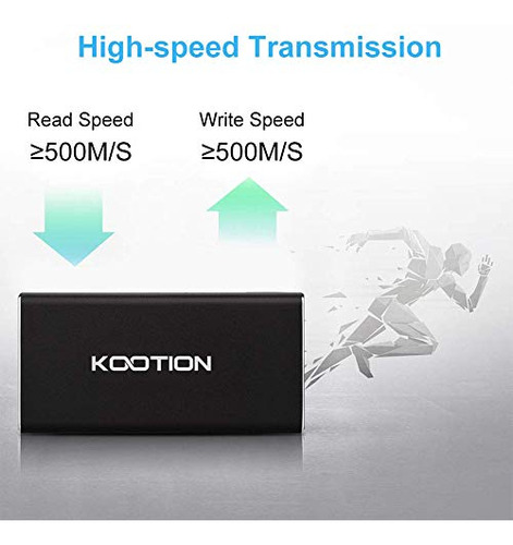 Disco Duro Externo Ssd Kootion 1tb Usb 3.1 Type-c