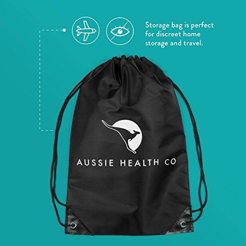 Kit Cubo De Enema Acero Inoxidable, No Tóxico, Aussie Health
