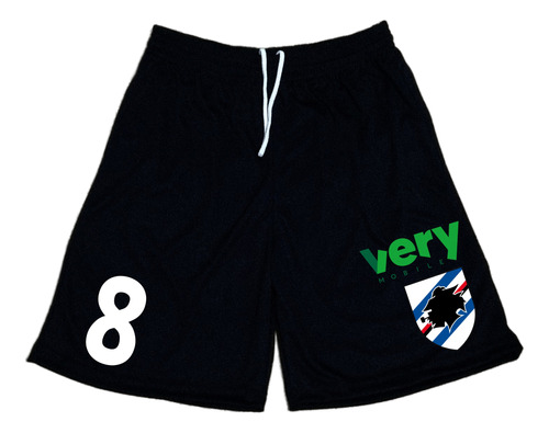 Short De Poliester Sampdoria  Italia  C/ Numero.