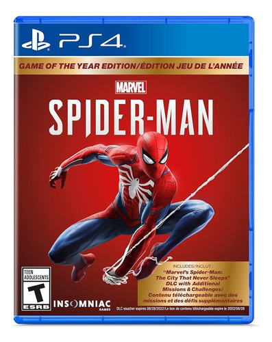 Marvel's Spider-man: Game Of The Year Edition Ps4