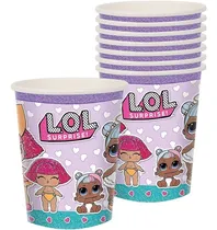 Comprar Lol Surprise Vasos Papel X 8 Pzas Cumpleaños  Mga Entert