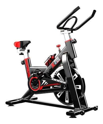 Bicicleta estática Atletis Home Fitness para spinning color negro y rojo