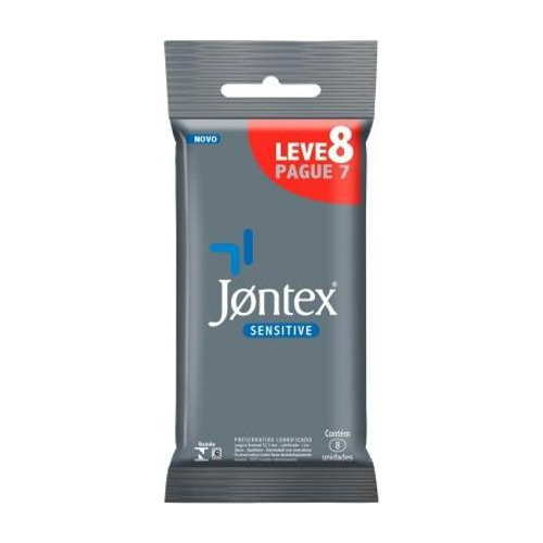 Camisinha Jontex Sensitive Com 8 Unidades