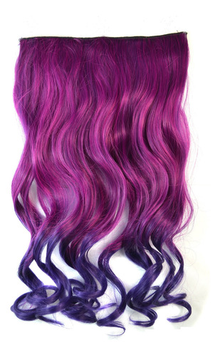 Peluca Con Clip N Para Mujer, Extensión De Cabello, Color Gr