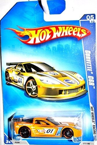 Hot Wheels Racing '09 05 Of 10 Yellow Corvette 7uc63