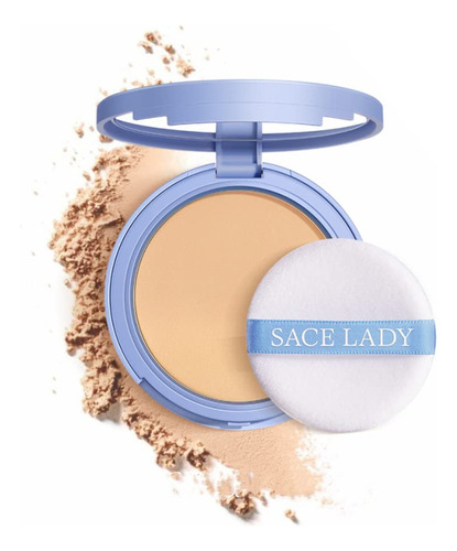 Sace Lady Polvo Prensado Facial De Control De Aceite, Maquil