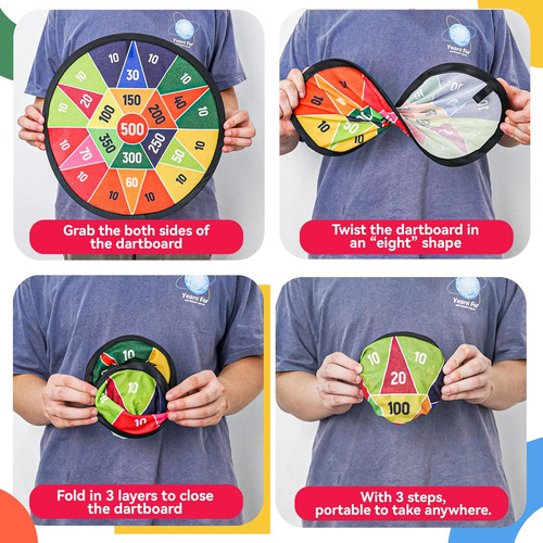 Bellochiddo Diana De 14 Para Niños, Juego De Dardos Para...
