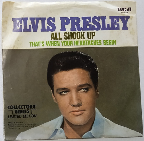 Elvis Presley - All Shook Up 45rpm Vinil Importado Mb Estado