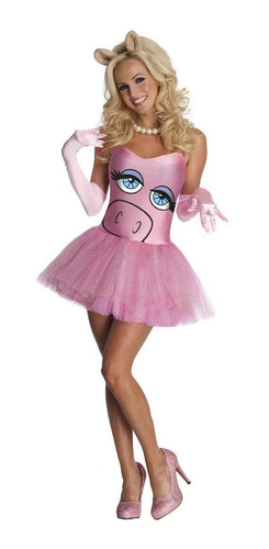 Disfraz Talla S (pequeño) Para Adulto De Miss Piggy