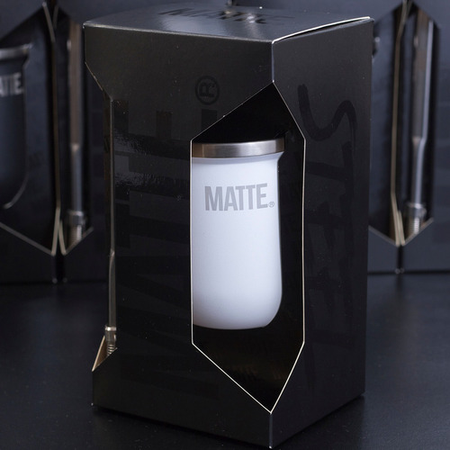 Mate Steel De Acero Inoxidable Termico + Bombilla - Matte