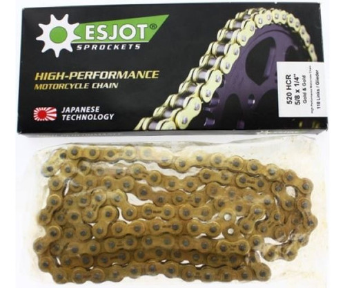 Cadena Esjot 520hx118 Mx-pro Gold (motocross)      